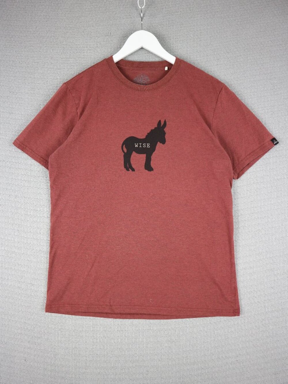 Prana Wise Ass Logo Tee Red Mens Large